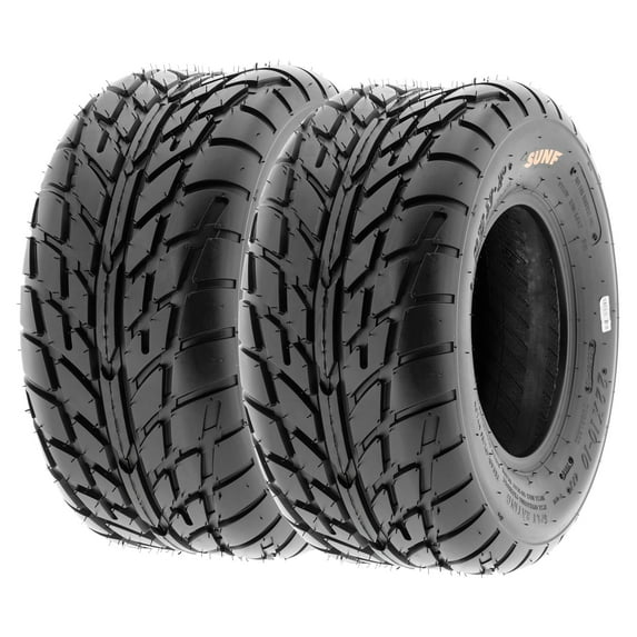 SunF ATV/UTV All Terrain Sport Dirt Flat Track Mini Bike Tire 20x10-9 20x10x9 6 PR Tubeless A021 (Set of 2)