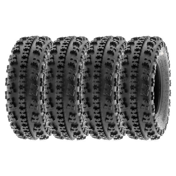 SunF ATV All Terrain Sport Quad Tire 21x7-10 6PR Tubeless A027 (Set of 4)