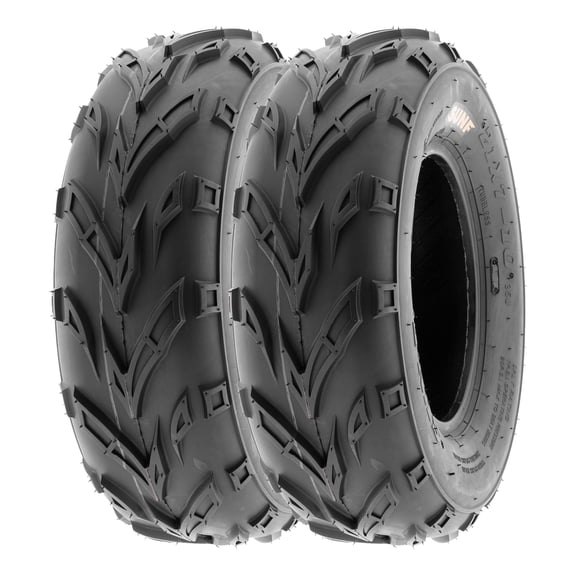 SunF ATV/UTV All Terrain Quad Tire 16x7-8 16x7x8 6 PR Tubeless A004 (Set of 2)
