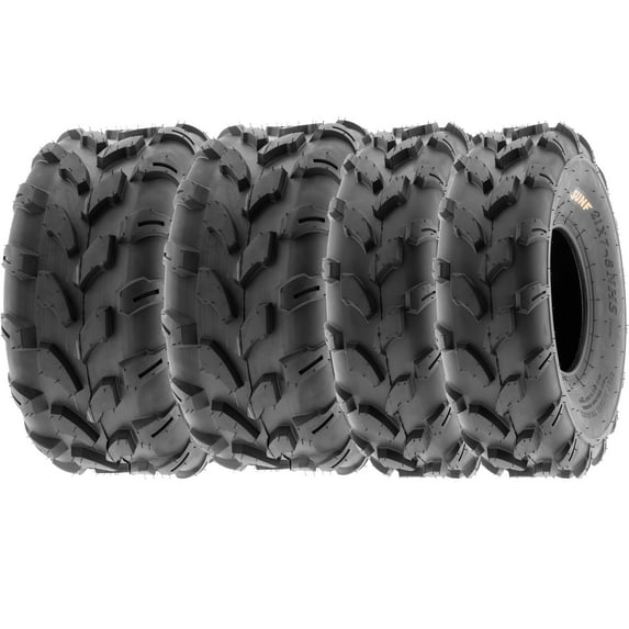 SunF ATV/UTV All Terrain Quad Tire 18x7-8 & 19x9.5-8 6 PR Tubeless A003 (Set of 4)