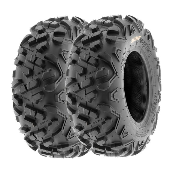 SunF ATV/UTV All Terrain Quad Tire 21x7-10 21x7x10 6 PR Tubeless A051 (Set of 2)