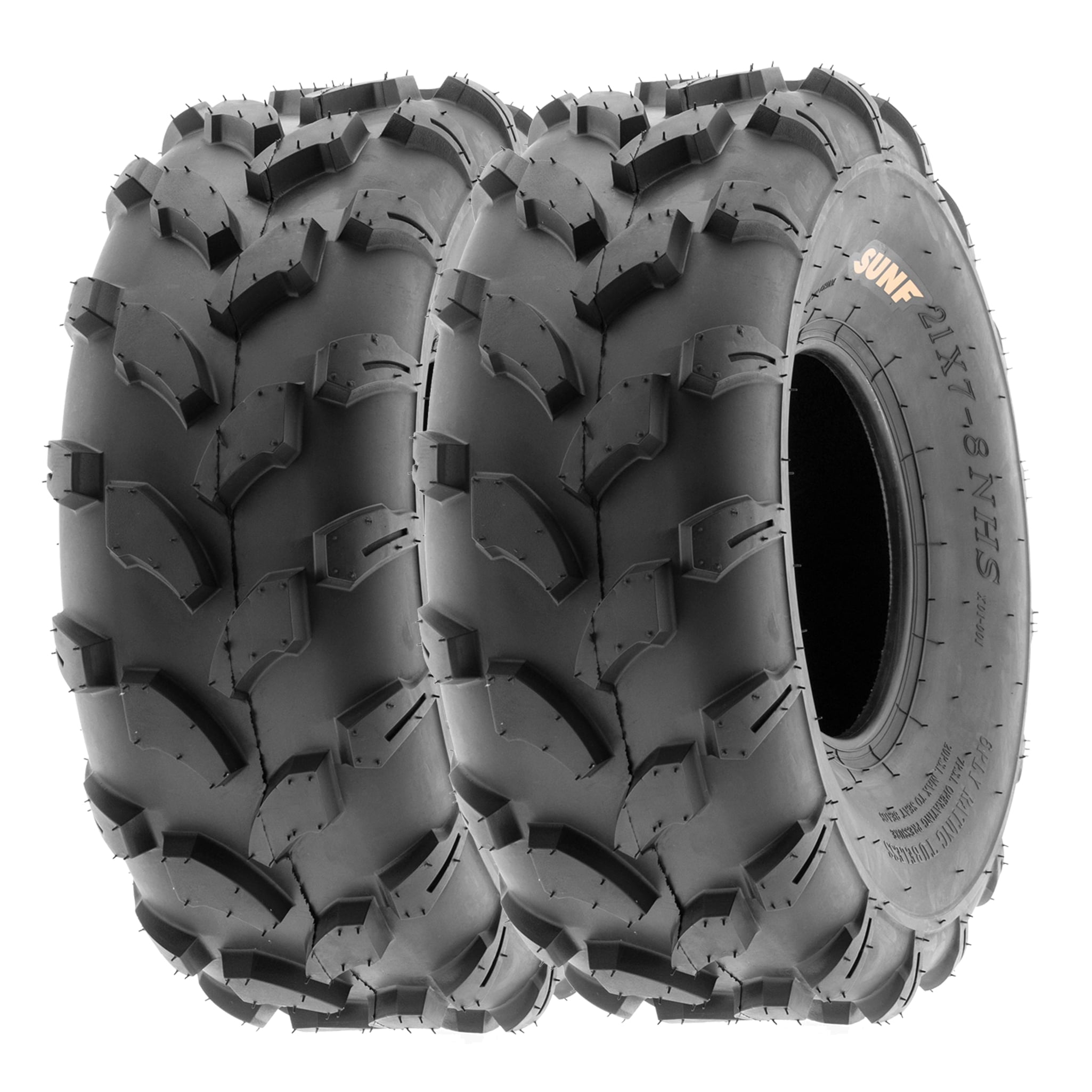 Set Of 2 SunF A029 All Terrain ATV/UTV Tires – 21x7-8, 6 Ply, For Front/Rear