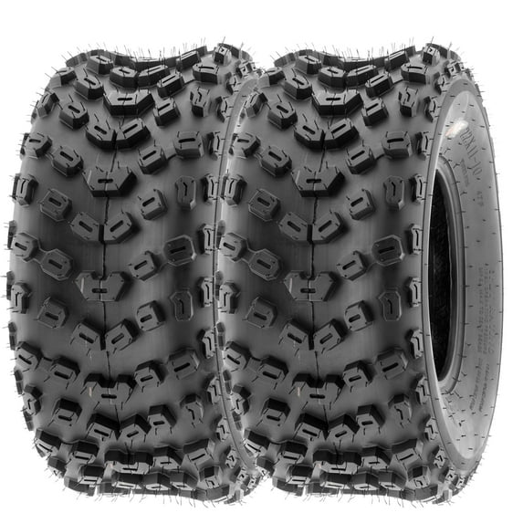 SunF ATV/UTV All Terrain Quad Tire 22x11-10 22x11x10 6 PR Tubeless A005 (Set of 2)
