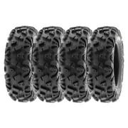SunF ATV/UTV All Terrain Quad Tire 22x7-12 6PR Tubeless A033 Set of 4