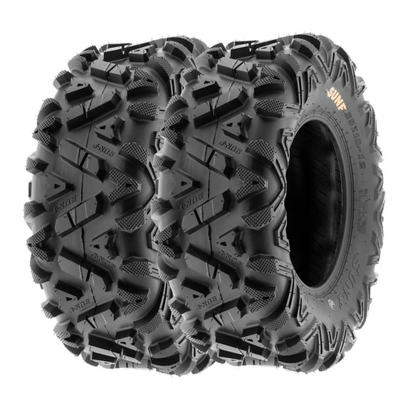 SunF ATV/UTV All Terrain Quad Tire 24x11-10 24x11x10 6 PR Tubeless A033 (Set of 2)
