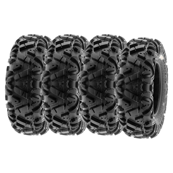 SunF ATV/UTV All Terrain Quad Tire 24x9-11 6PR Tubeless A033 (Set of 4)