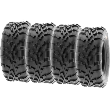 Pair Of 2 SunF A033 25x11-12 All Terrain Tires For ATV, UTV, SxS - 6 Ply, 12" Rim