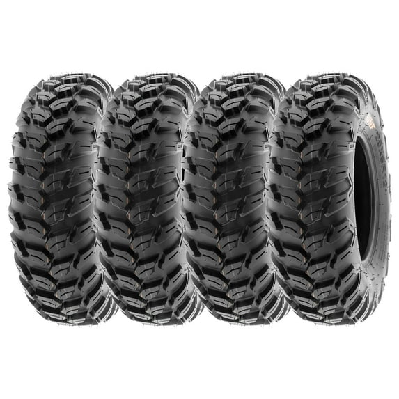 SunF ATV/UTV All Terrain Quad Tire 26x9-14 6PR Tubeless A043 (Set of 4)