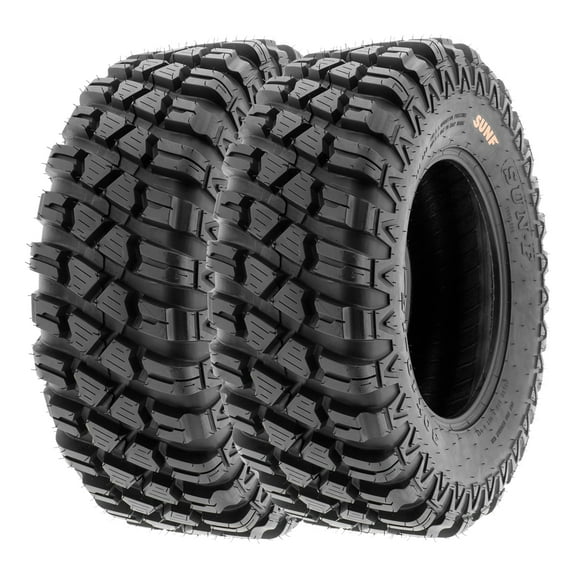SunF ATV/UTV All Terrain Quad Tire 30x10-15 30x10x15 8 PR Tubeless A047 (Set of 2)