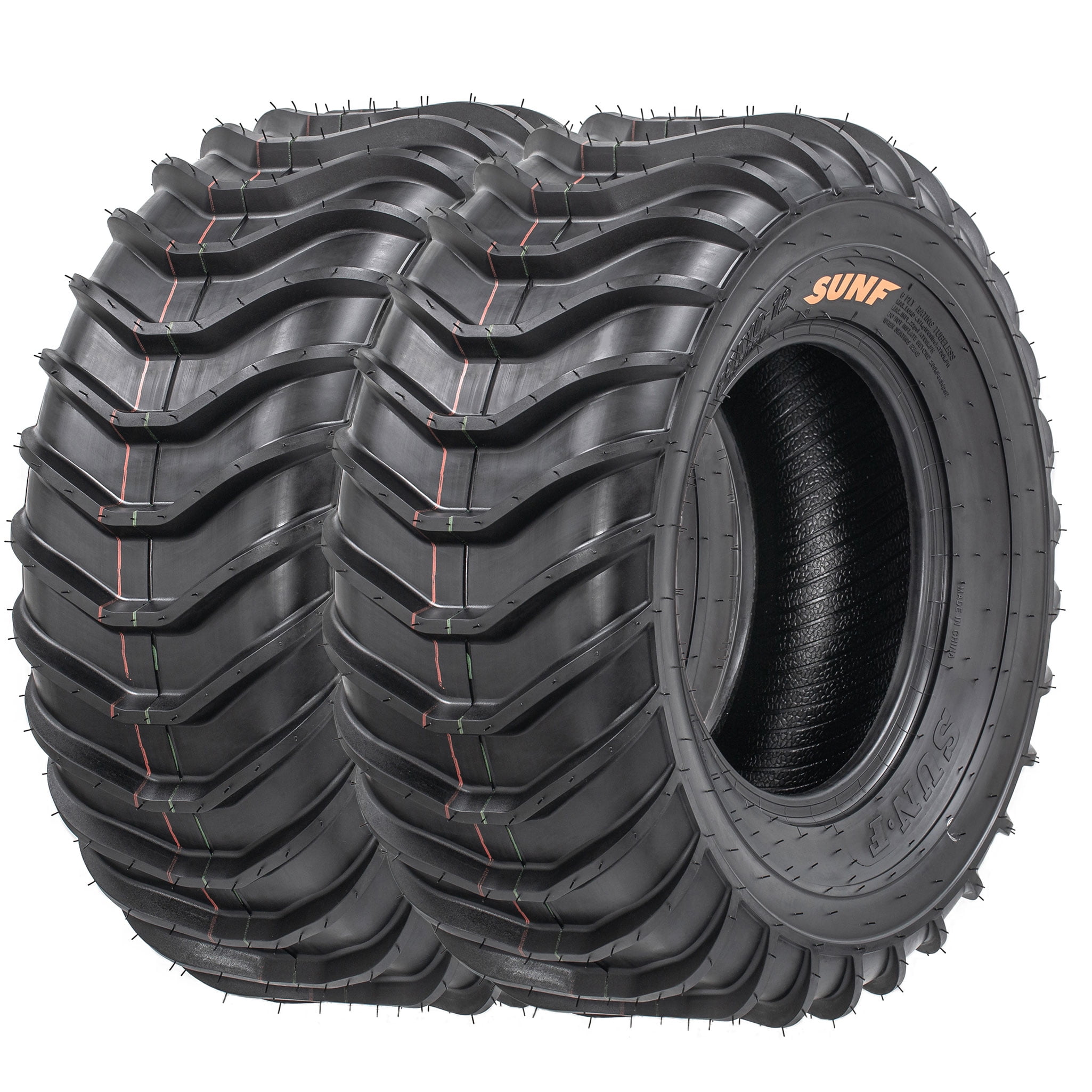 SunF All Terrain ATV UTV Tires 25x812 6PR A061 (Pair of 2)