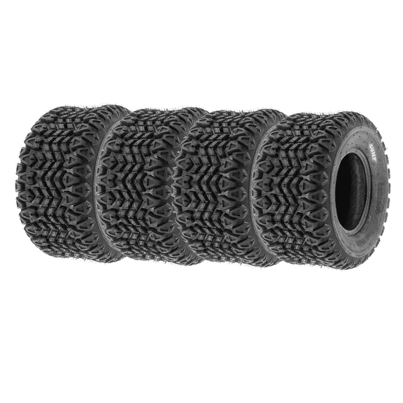 SunF Golf-Cart Lawn Mower Turf Tire 22x11-10 22x11x10 4 PR Tubeless G003 (Set of 4)