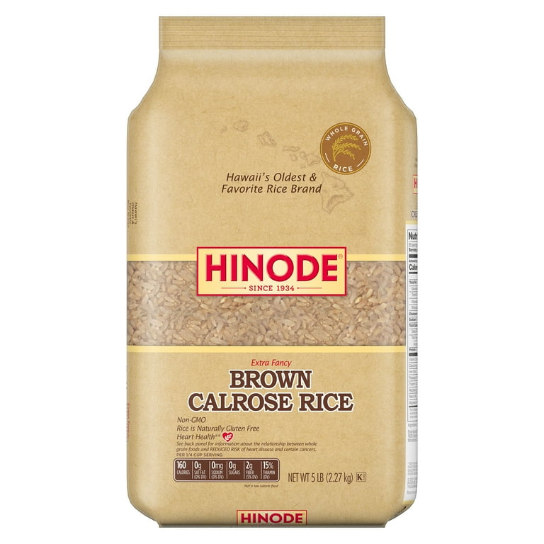 SunFoods Hinode Medium Grain Brown Rice, 5 lb Bag - Walmart.com