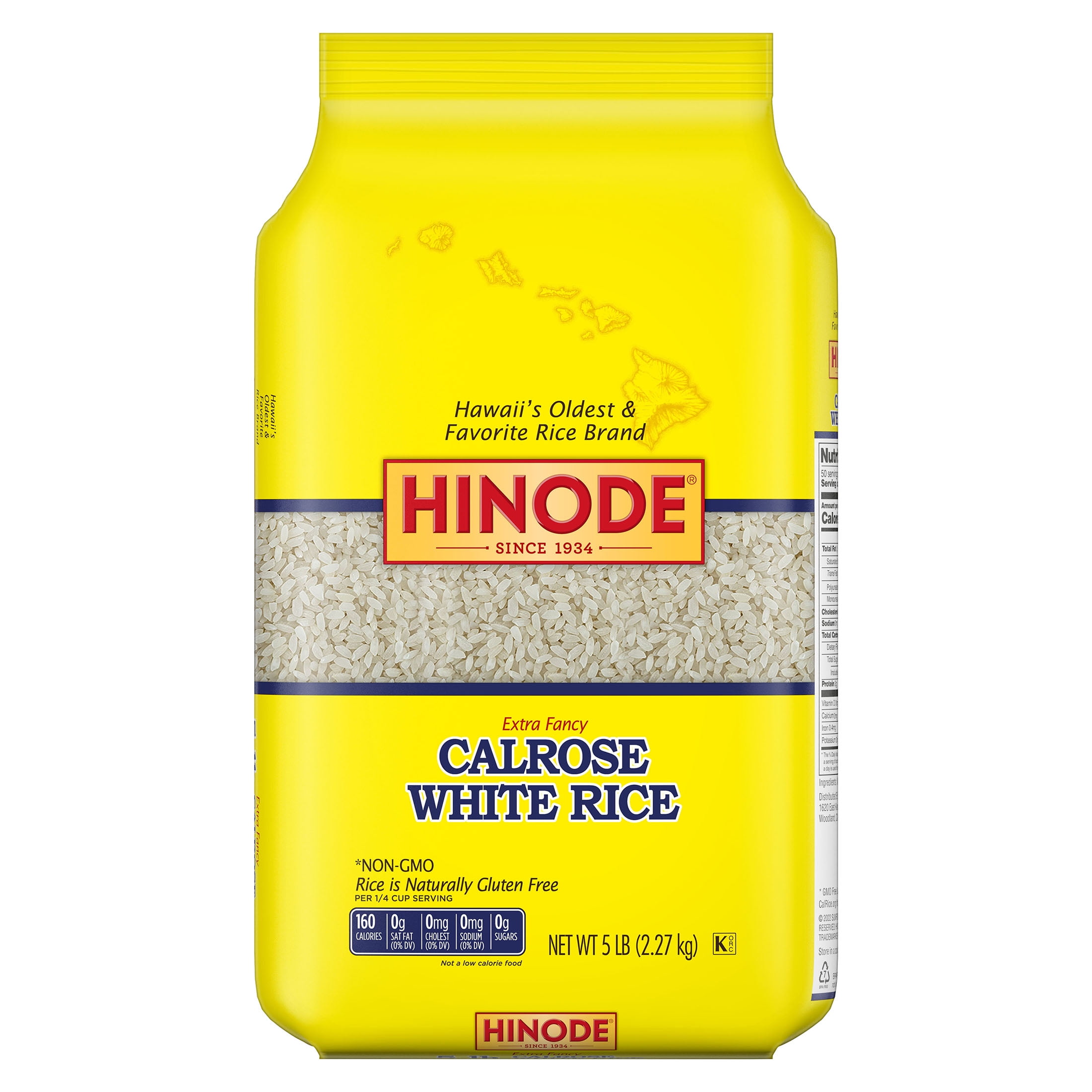 SunFoods Hinode Calrose Rice 5 lb White Medium Grain Rice Premium ...