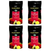 SunGro Black Gold All Purpose Natural Potting Soil Fertilizer Mix, 16Qt 4 Pack