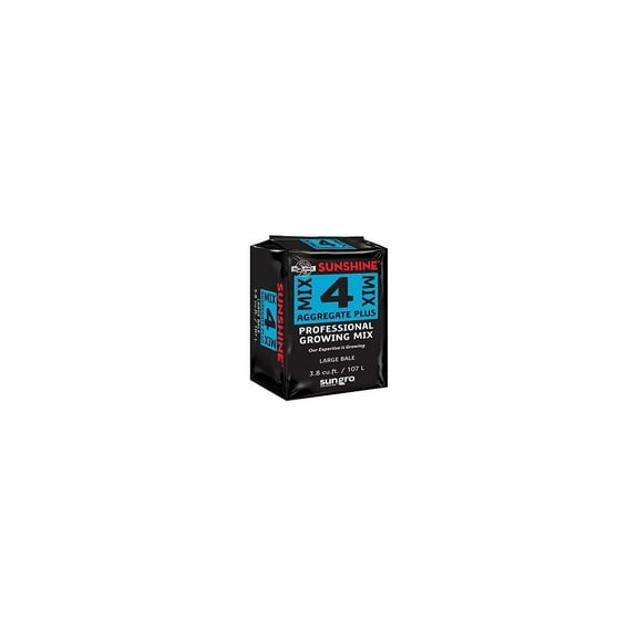 SunGro Horticulture SUGRMIX4 Sunshine Basic 4 Compressed Sungro Soil, 3.8-Cubic Feet, Black