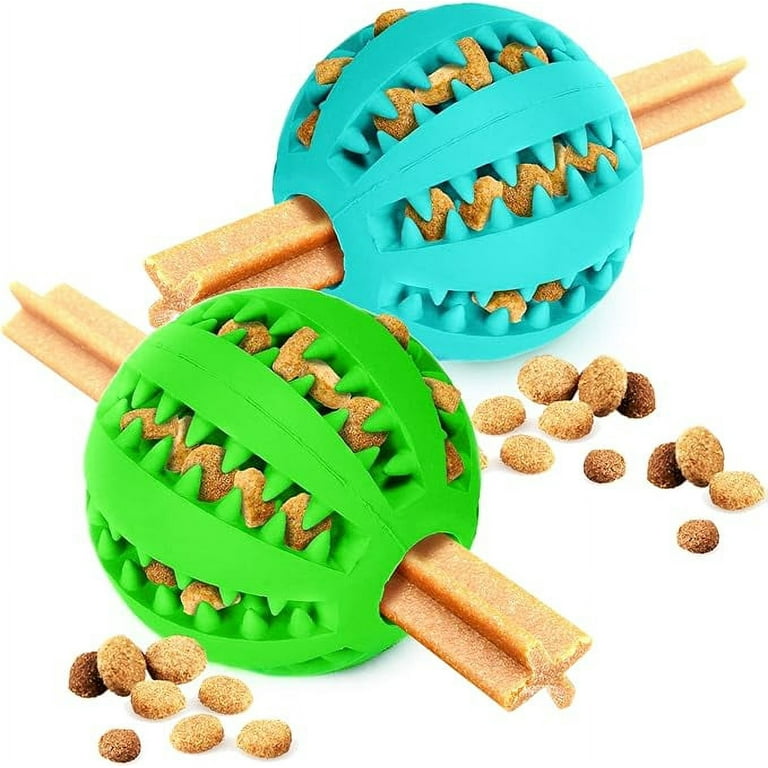 SUNGROW Interactive Chew Ball Treat Dispenser Dog & Cat Teething Toy 
