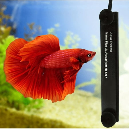 SunGrow Betta & Turtle Submersible Aquarium Heater with Thermostat, Electric Heat Controller for Tropical Fish Tank Water Temperature, 10-watt, up to 5-gal