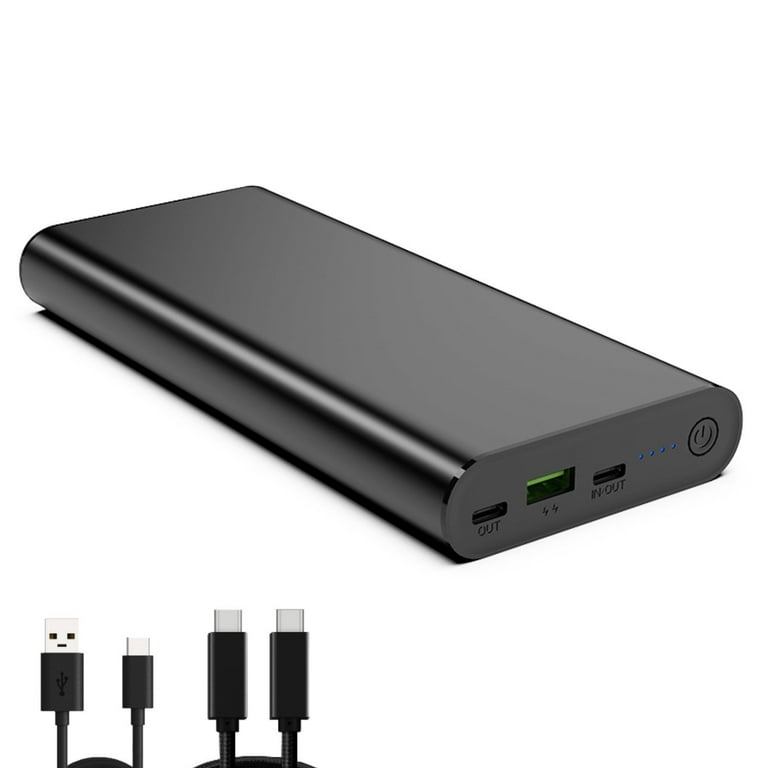 SunJack 100 Watt 25600mAh Power Bank with Dual USB-C Ports, USB A Port  (Black)
