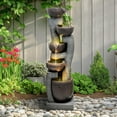SunJet 5Tiers Indoor/Outdoor Garden Water Fountain 42.5inches Modern