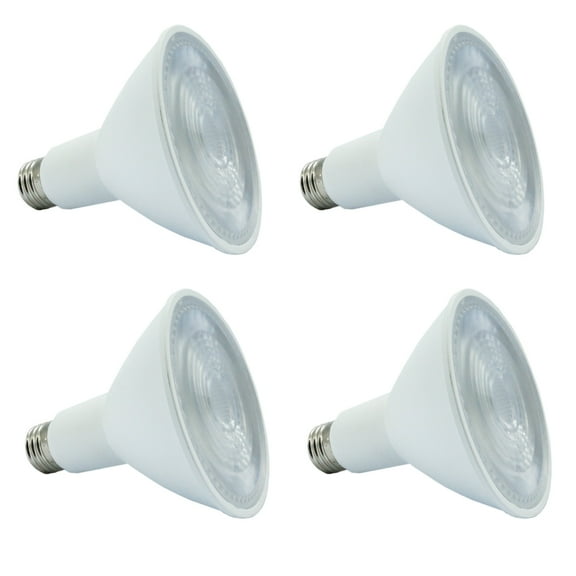 SunLight2 Builders Edition, PAR30 Form with Standard E26 Medium Base, Single CCT 2700K, 40 Beam Angle, White Finish, 4 Pack.