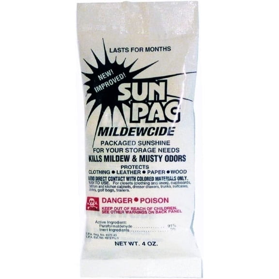 Sunpac Mildewcide Musty Odor, Mold and Mildew Inhibitor - Powder - 10 Pack, 4 Ounce