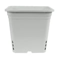 thumbnail image 1 of SunPack Food Grade & BPA Free, UV Resistant, Square Pot, White 10" H, 1 of 2