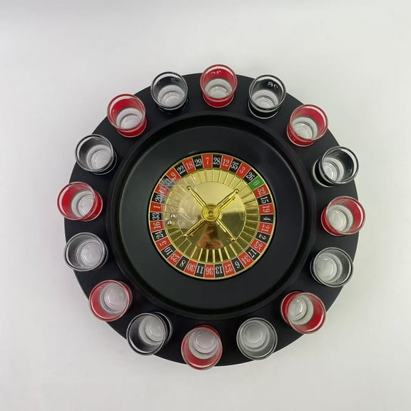 SunQiva Party games,Roulette Novelty Gifts Drinking Party Game, 16PCS, Red/Black, by SunQiva Adult Games for Adult Game Night! The perfect White Elephant Gifts For Adults