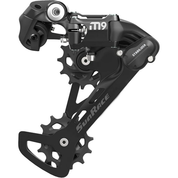 SunRace M900 Rear Derailleur - 9-Speed Medium Cage Black Rear