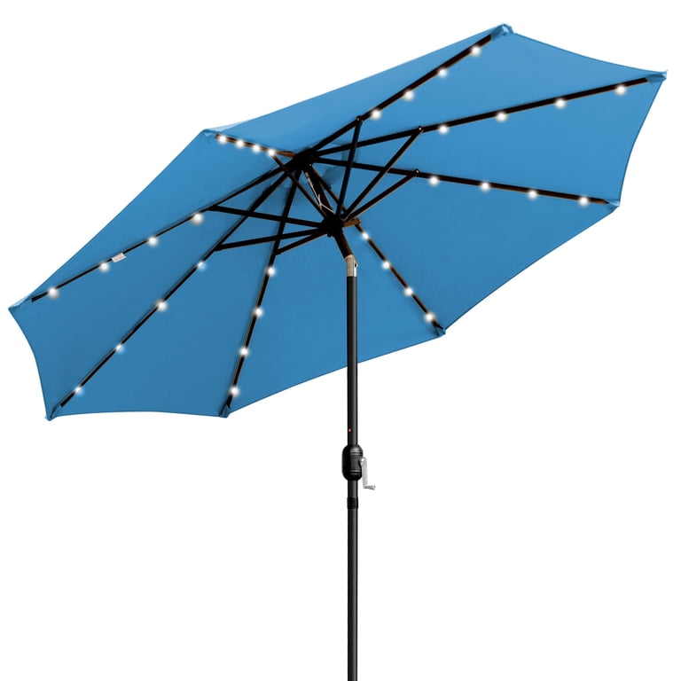 9 ft dark teal patio umbrella 9-Foot Outdoor -Hexagonal Basic Push-Tilt The 1.5 inch aluminum poles are powder coated and rust and corrosion resistant providing a long Sun Ray - 9' Round