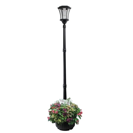 SunRay Abigail Solar Lamp Post With Planter