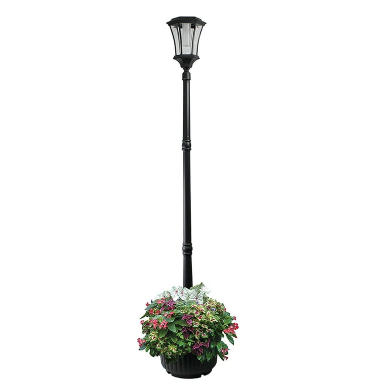 SunRay Abigail Solar Lamp Post With Planter Walmart