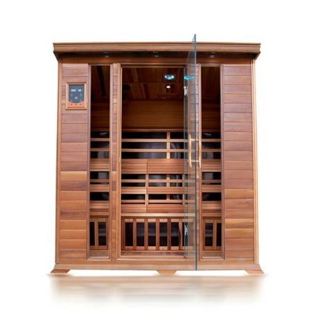 SunRay Sequioa 4-Person Rectangular Cedar Sauna
