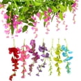 thumbnail image 1 of SunRoad 200CM Artificial Wisteria Flower Garland Realistic Home Wedding Garden Indoor Outdoor Wall Hanging Faux Climbing Floral Greenery Drooping Ivy Decoration, 1 of 8