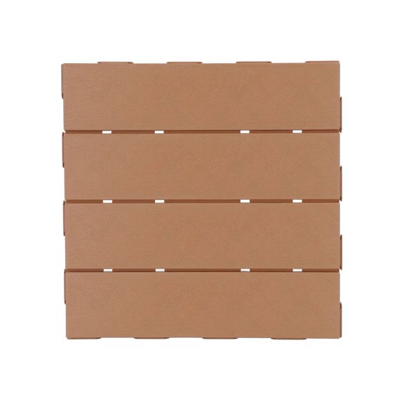 SunRoad 36 Pcs Waterproof Outdoor Balcony Floor Tiles - Easy Snap Connection, Slip-Resistant, Anti-Break Patio Deck Tiles with Efficient Drainage for Porch and Backyard