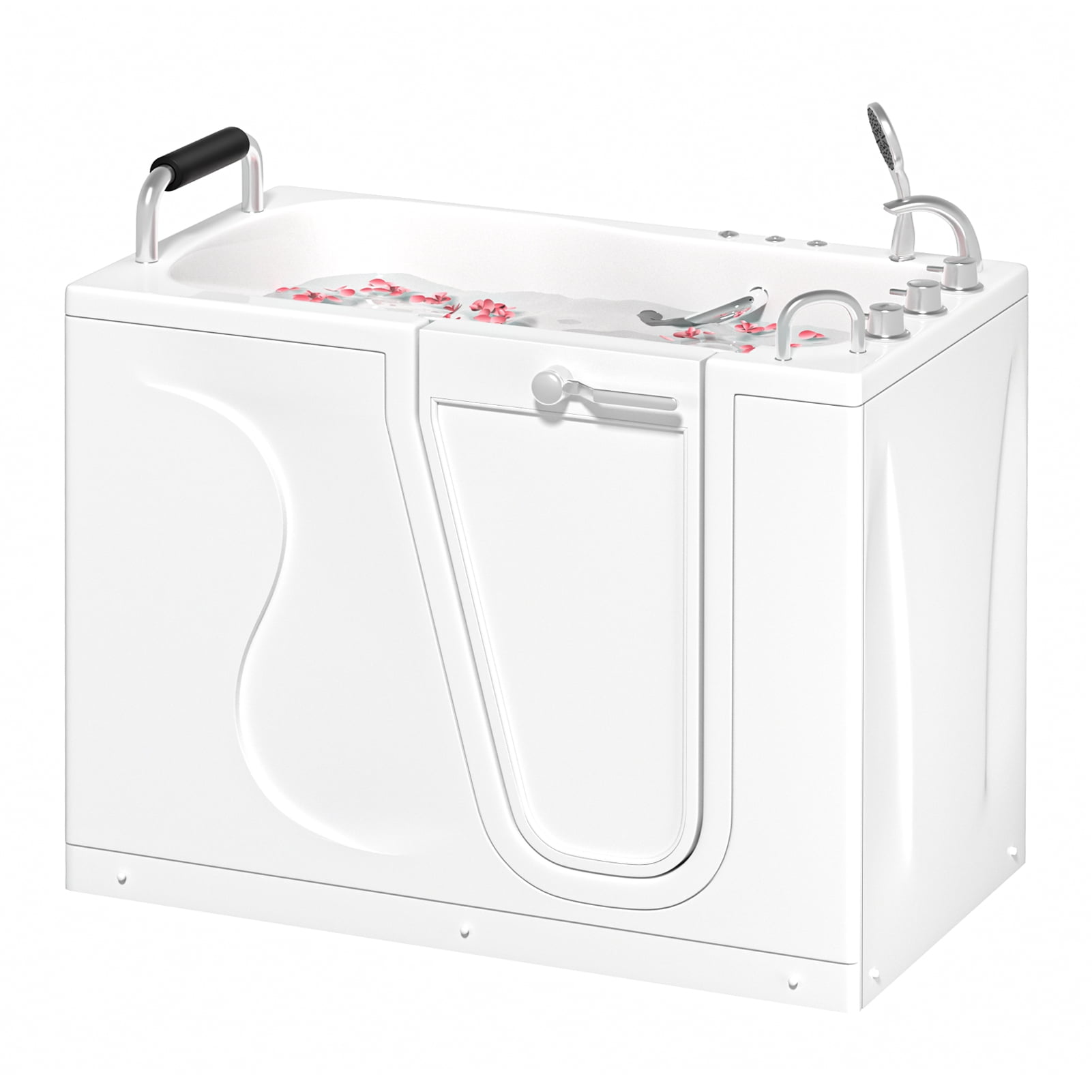 SunRoad 53x30inch Walk-in Tub, Walk-in Bathtub for Seniors, Openable ...