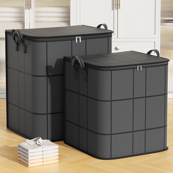 Walbest Clothes Storage Bag Organizer with Handle Large Capacity Zipper Closure Duffel Bag Travel Storage Bag