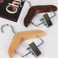 thumbnail image 1 of SunRoad Mini Clothes Hanger Premium Wood Baby Clothes Hanger with Non-Slip Clips Practical Pet Clothes Hook for Home, 1 of 8