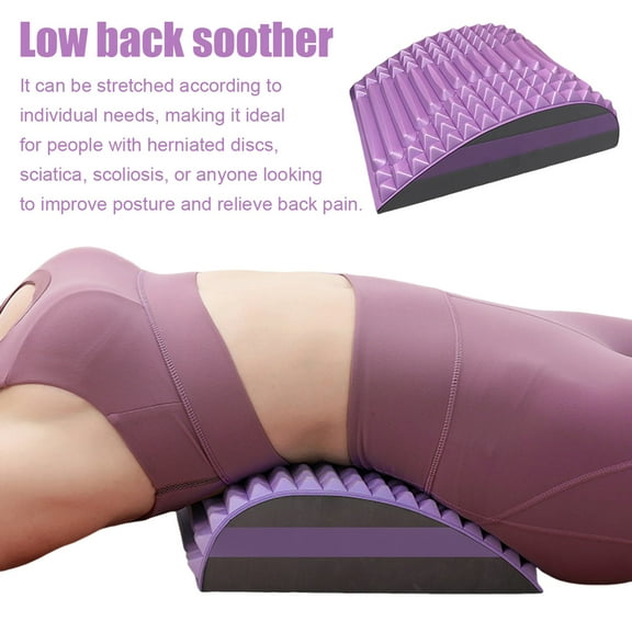 Walbest Neck Back Stretcher Cervical Spine Lower Back Pain Relief Massager EVA Cushion Sciatica Herniated Disc Scoliosis Lumbar Stretching Back Cracker