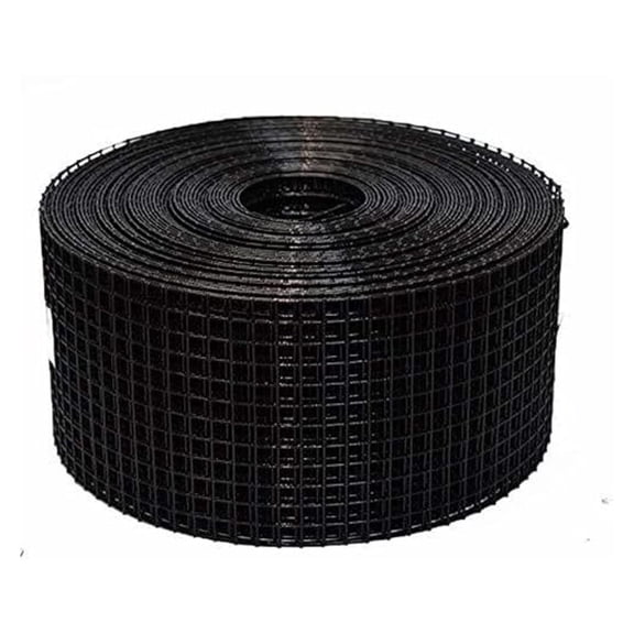 SunScreen Wire Mesh 4" x 100ft Roll - Rodent & Bird Proofing for Solar Panels - Black PVC Coated Steel Mesh - UV Resistant - Easy Installation