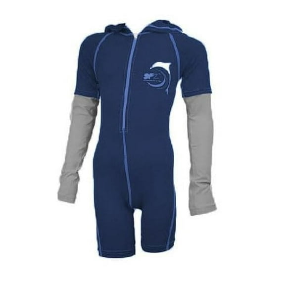 SunSkinz Kids Wetsuit UV Sun Protection Zip Long Sleeve Hooded Rash Guard