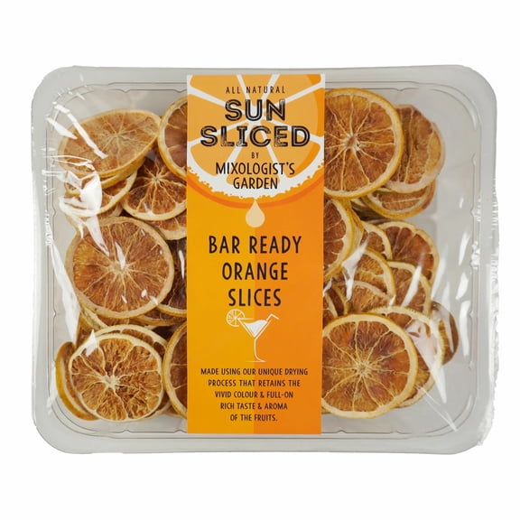 SunSliced - Orange Slices 320g - 100% Fruit Dried Orange Garnish for Cocktails & Drinks - Sun Dried, Ready to Use, Long Life, Bar & Catering Use