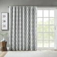 thumbnail image 1 of SunSmart Blakesly Polyester Blackout Printed Window Panel in Gray, 1 of 5