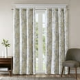 thumbnail image 1 of SunSmart Julie Printed Botanical Blackout Window Curtain Panel, Yellow, 50"W x 95"L, 1 of 6