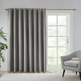 thumbnail image 1 of SunSmart Maya Polyester Fabric Heathered Window Panel in Gray, 1 of 6