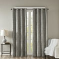thumbnail image 1 of SunSmart Mirage Knitted Jacquard Damask Total Blackout Grommet Top Curtain Panel, 1 of 6