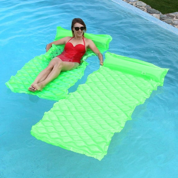 SunSplash Vinyl Smart Pool Float, Green