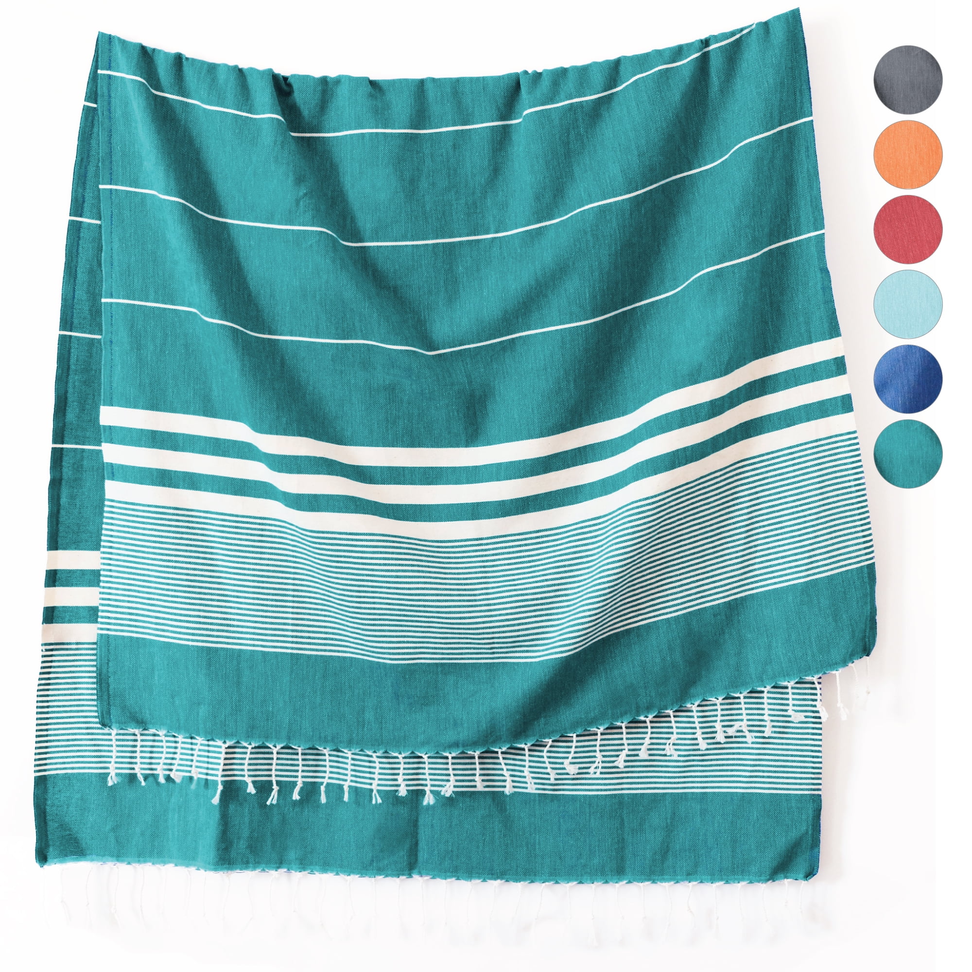 SunSpun Linens Turkish Beach Towel Beach Towels 39x71in Cotton