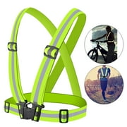SunSunrise Adjustable Outdoor Running Cycling Vest Harness Reflective Belt Safety Jacket