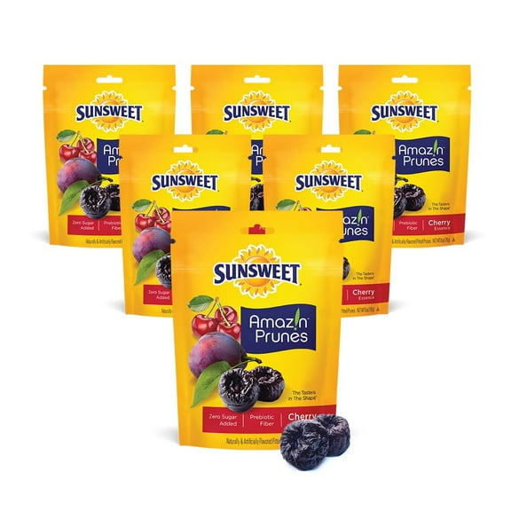 Sunsweet Amazin Prunes Pitted Cherry Essence 6 Pack
