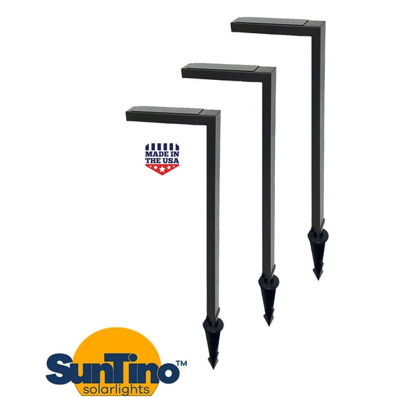 SunTino- SOLAR LOO SERIES WALKWAY LIGHT FIXTURE 3 PACK